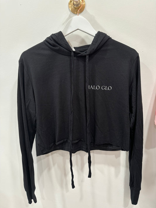 Halo Glo- Cropped Logo Hoodie