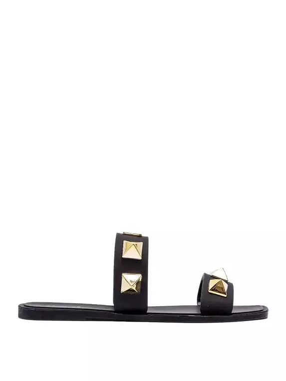 Studded Double Strap Flat Sandals (SIZE 5)